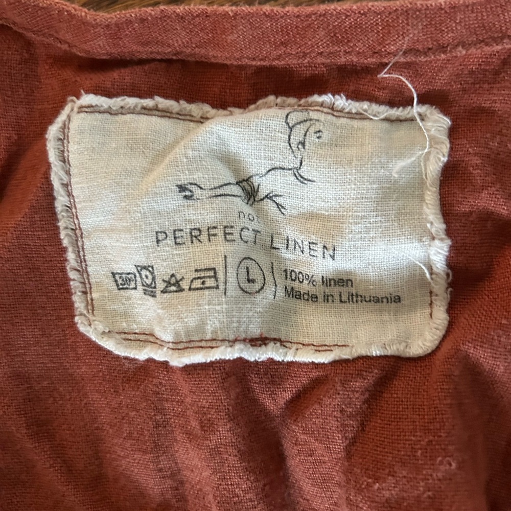 Not Perfect Linen Jumpsuit - Red